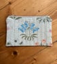 Bluebell Print Quilted Fabric Organiser Pouch