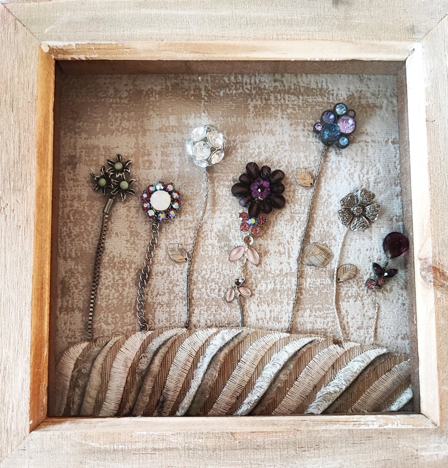 Jewellery Picture Abstract Flower Meadow