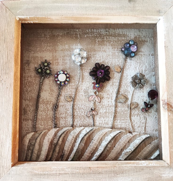 Jewellery Picture Abstract Flower Meadow