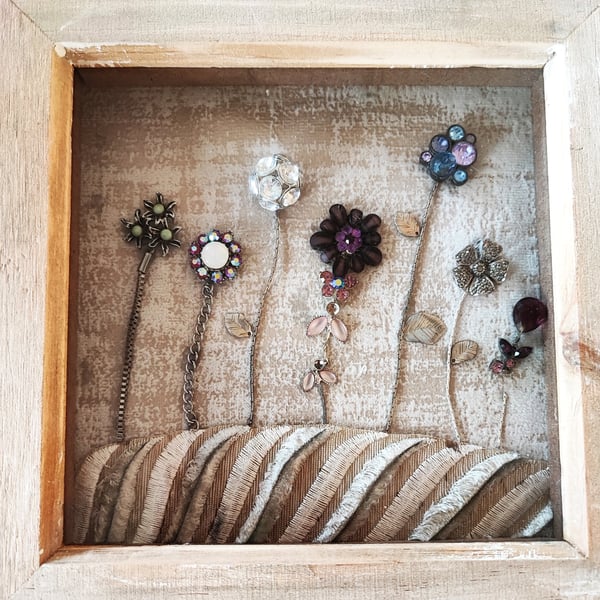 Jewellery Picture Abstract Flower Meadow