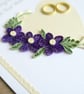 Quilled handmade wedding congratulations card - personalised - Image 5