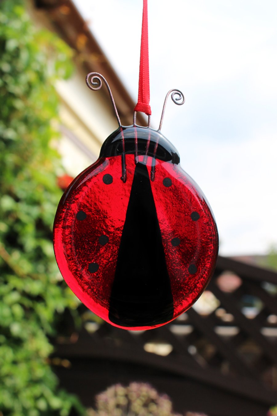  Fused glass Ladybird