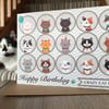 Happy Birthday CRAZY CAT LADY Greetings Card - Cat Themed - Cat Lover
