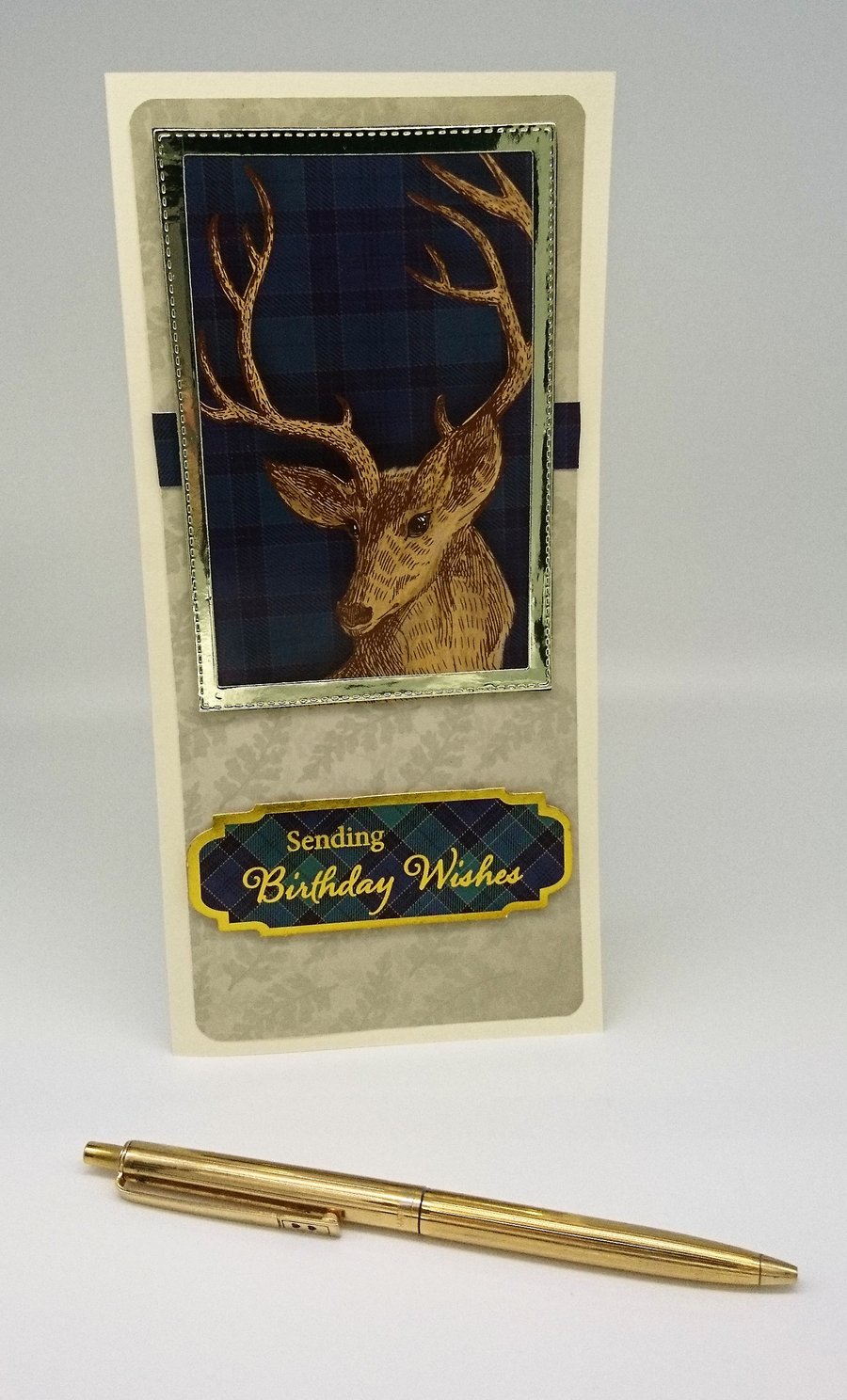 Sending Birthday Wishes with a Scottish Highland Stag.  FREE P&P to UK