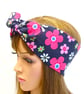Rockabilly hair scarf top tie head scarf swing pin up style messy hair day - Image 2