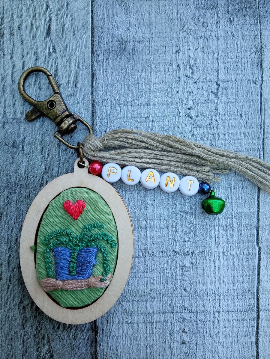 Plant Keyring or Bag Charm