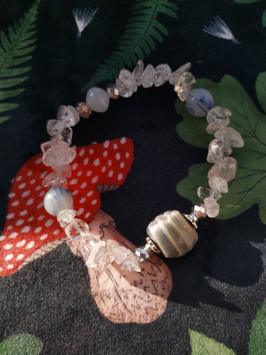 Gemstone bracelet - Clear quartz crystal