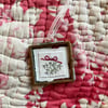Embroidered Framed Christmas Decoration