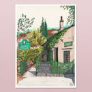 Grasmere Gingerbread Shop Print - Lake District Illustration - Cumbria Wall Art