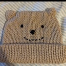 Bear beanie hat age 6-12 months