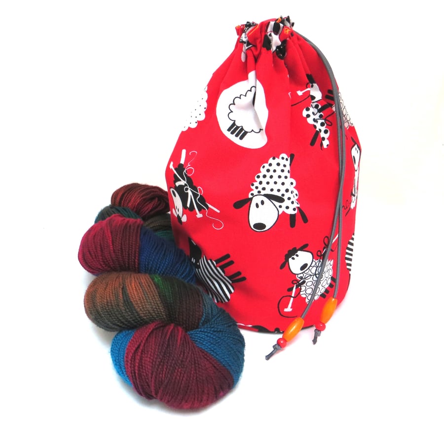 Sheep Reversible Project Bag