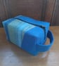 Wool and tartan  cosmetic or toiletry bag - Image 1