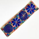 Bookmarks - Textile with Machine Embroidery Bookmark