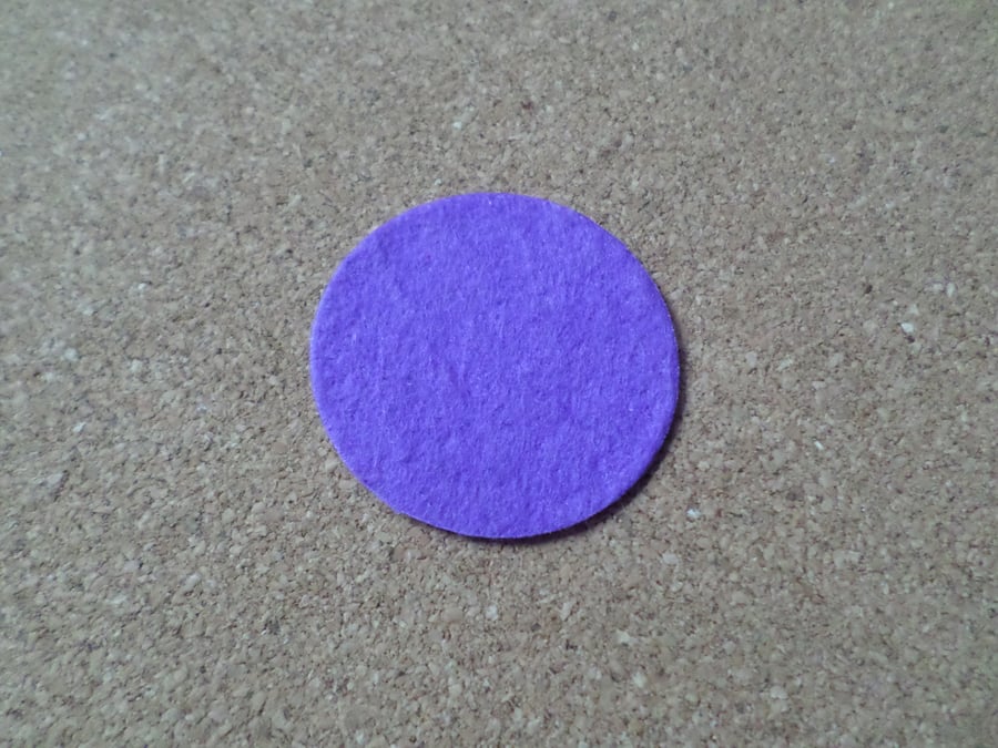 10 x Felt Circles - 40mm - Lilac 