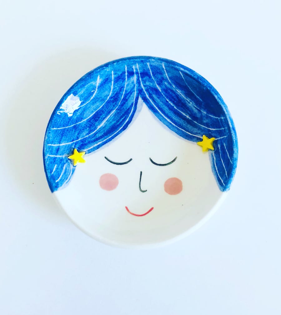 Happy Face Trinket Dish, Rings Dish, Jewellery Dish