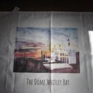 The Dome,Whitley Bay at Sunrise Tea Towel