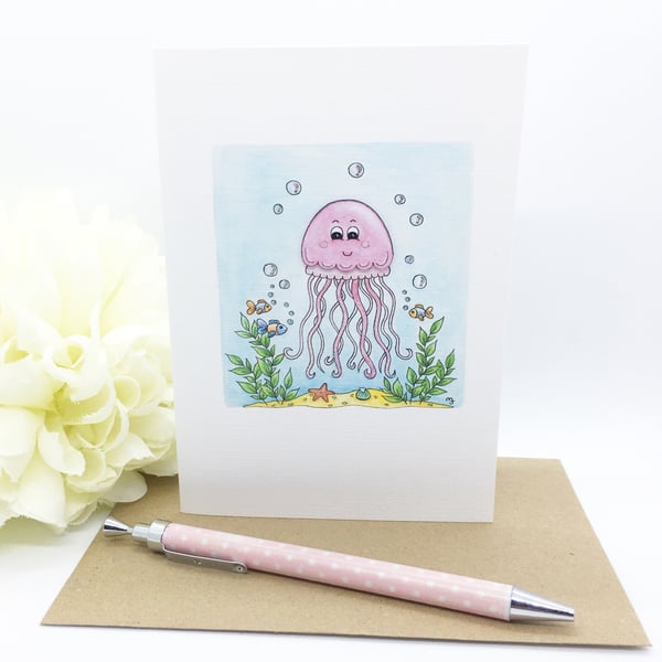 Jellyfish Card - Blank 