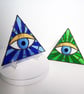 All Seeing Eye Eye of Providence Stained Glass Panel, Illuminati . - Image 6