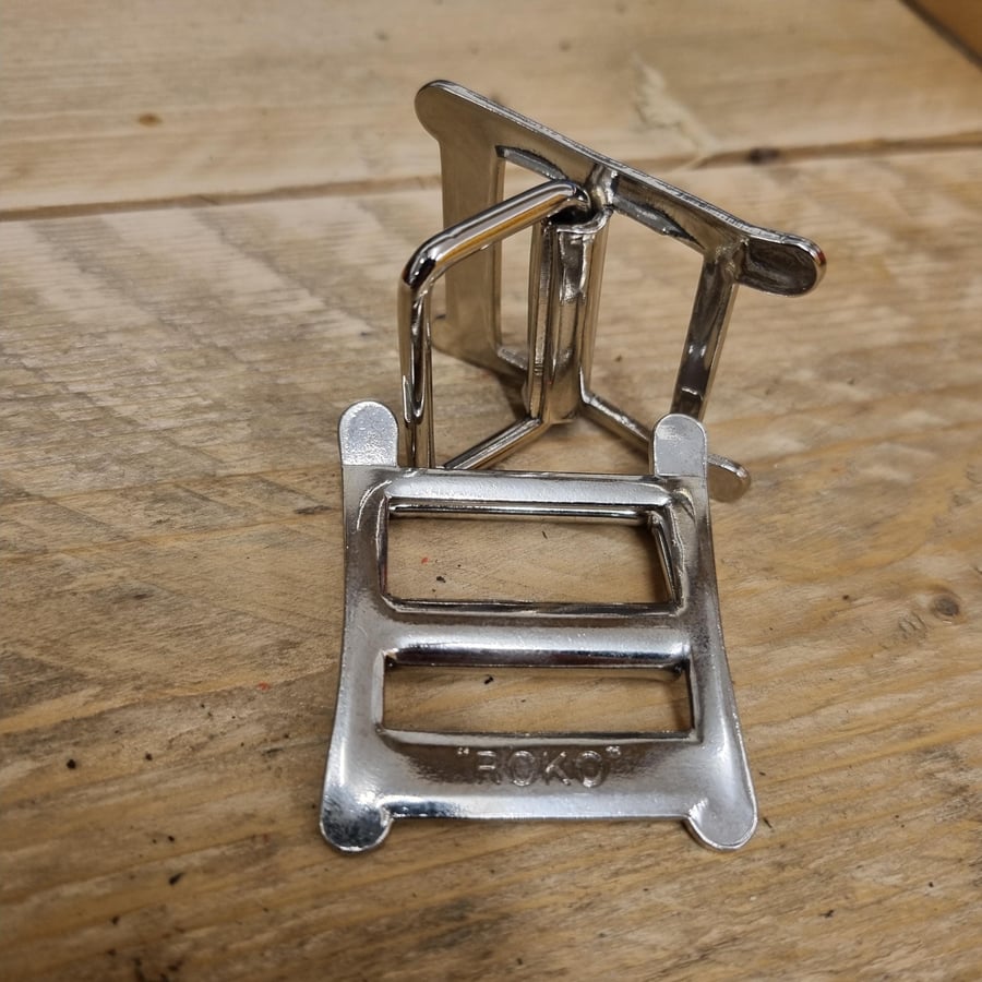 35mm Roko Buckle Nickel Nickle Plated Handbag Equestrian Horse Belt Buckle X4