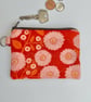 Coin purse mini make up in pink and orange   - Image 2