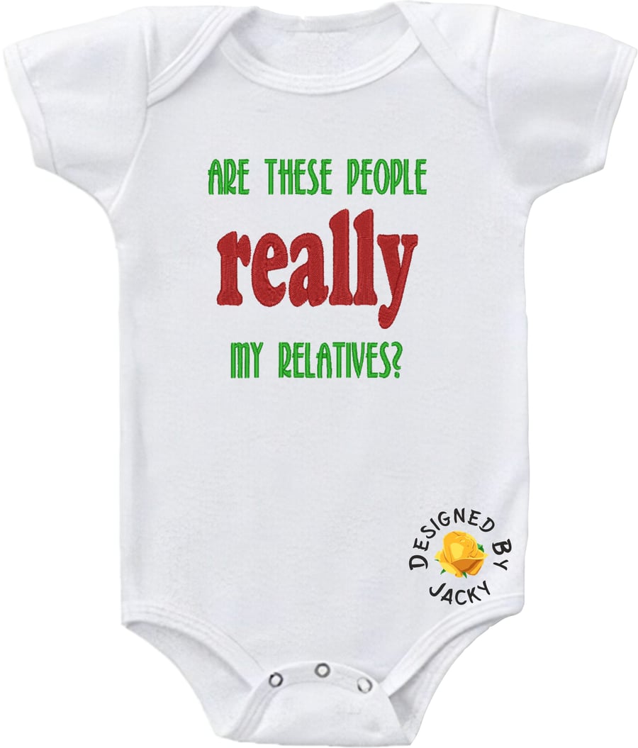 Are These People Really My Relatives - Embroidered