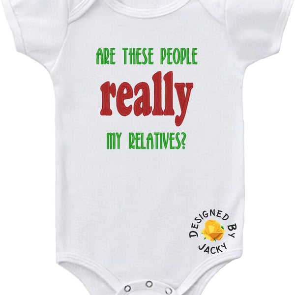 Are These People Really My Relatives - Embroidered