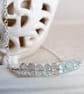Silver necklace with Aquamarine  - Image 1