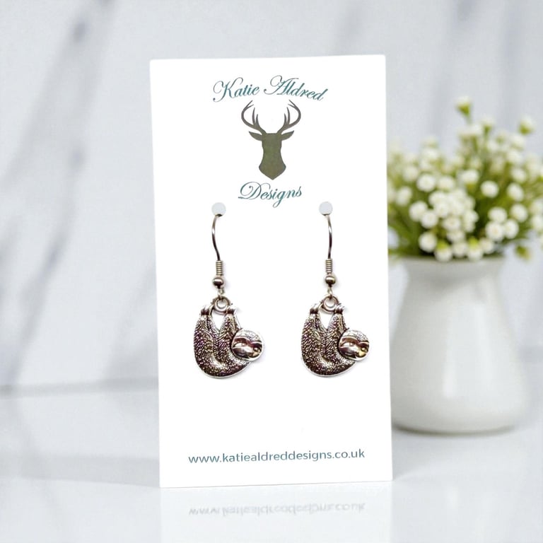 Charm Earrings - Sloth