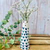 Small Blue Heart People Vase 