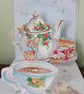 Handmade card Watercolour card Tea for one - Image 2