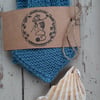 Sea blue bow scarf 