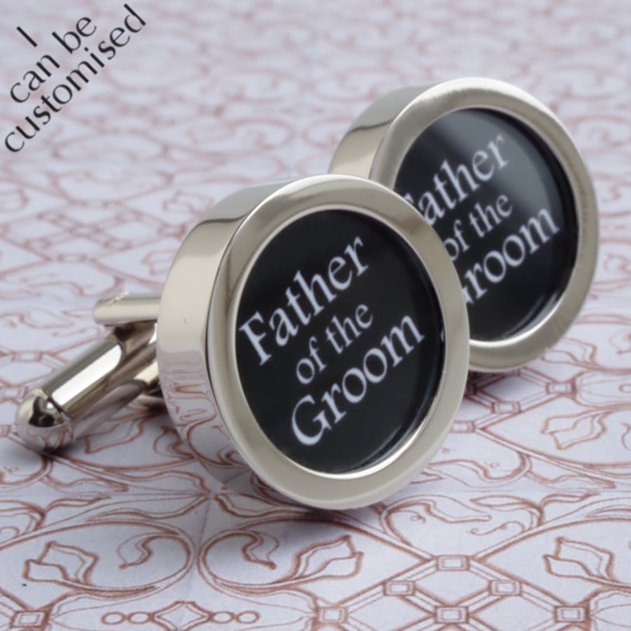Father of the Groom Wedding Gift Cufflinks