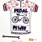 Pedal Power A6 Greetings Card