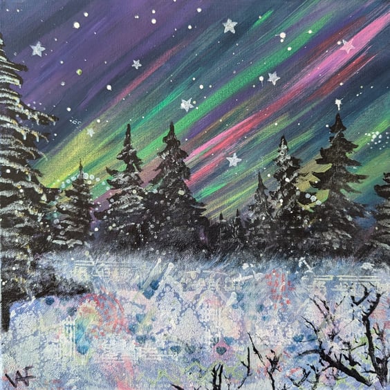 Pack of 5 Printed Christmas Cards "The Party"