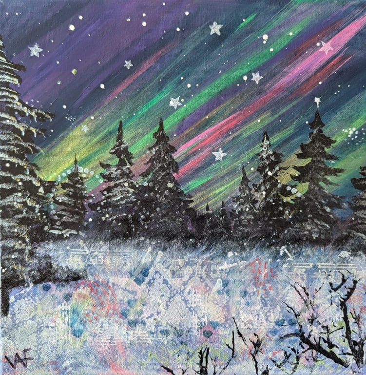 Pack of 5 Printed Christmas Cards "The Party"