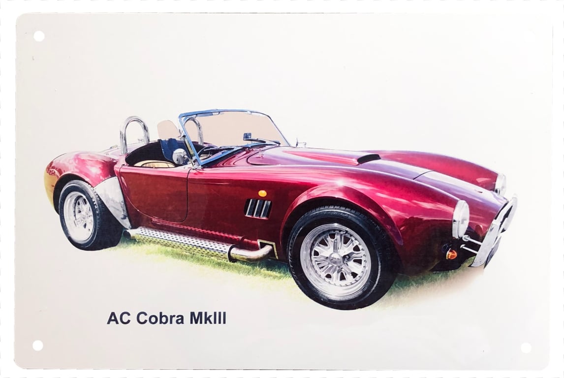 AC Cobra Mk111 - Aluminium Plaque - 203x304mm