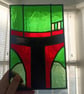 Stained Glass Boba Fett Window Hanging - Image 2