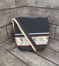Upcycled Coffee Sack - Mini Shoulder Bag - Black with dogs - Image 2