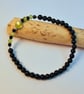 Peridot, Spinel & Onyx Bracelet, August Birthday, Anniversary, Gift For Leo. - Image 4
