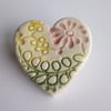Mini wildflower ceramic brooch