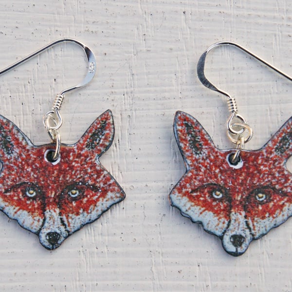 Fox Head Earrings