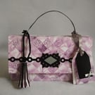 Lilac Purple Diamond and Black Handbag Style Gift Box 