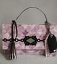 Lilac Purple Diamond and Black Handbag Style Gift Box 