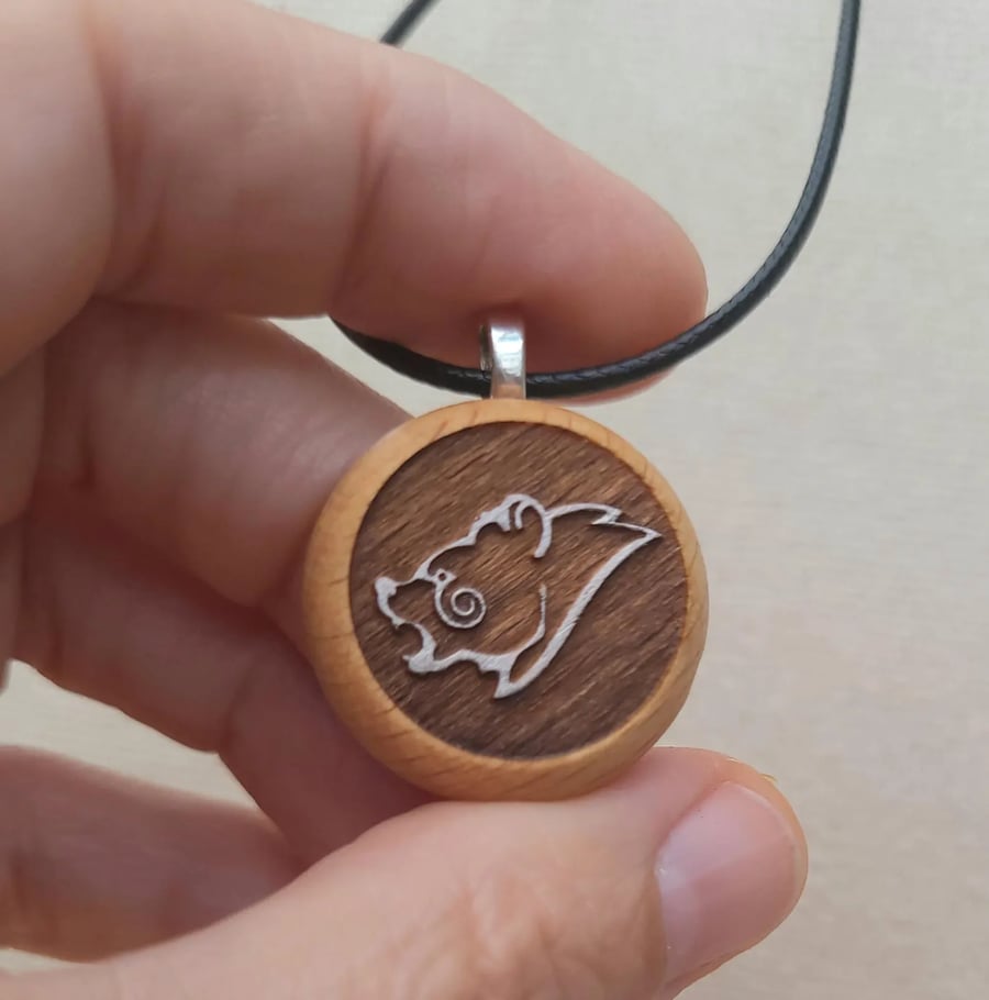 Celtic Bear Pendant Strength Protection Symbol