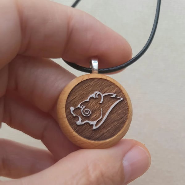 Celtic Bear Pendant Strength Protection Symbol
