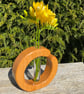 Handcrafted Beech Wood Sculptural Vase - Image 1