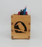 Wooden Desk Tidy, Stationary Box - Kingfisher - Image 7