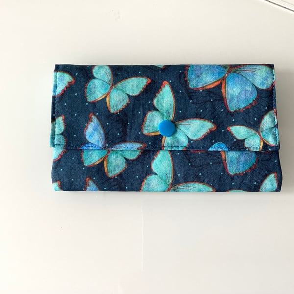 Hand made fabric wallet