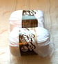 2 balls x 70.9g Lily Sugar 'n Cream The Original Yarn - White 100% Cotton