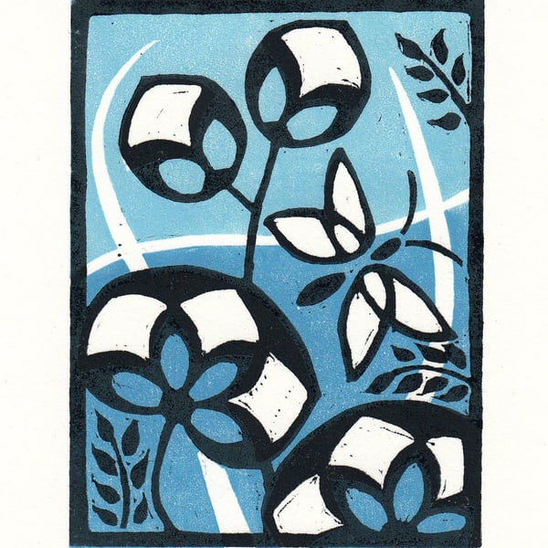 Butterfly Lino Print